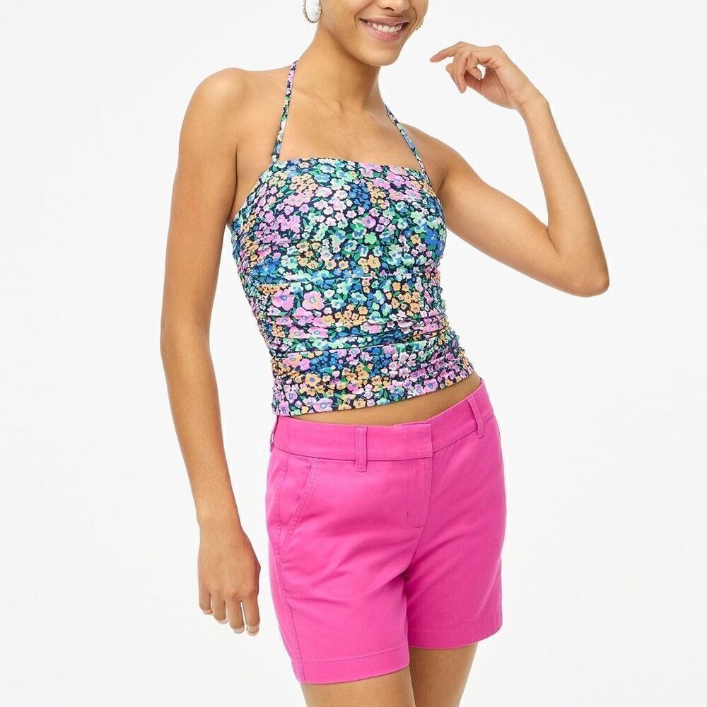 J Crew printed tankini top size Large m2